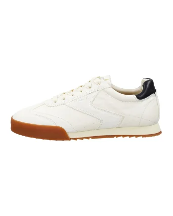 Pantofi sport cu garnituri din piele intoarsa Baylle, Albastru ultramarin/Caramel/Crem