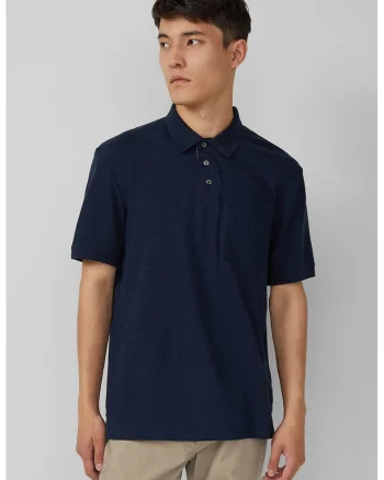 Tricou polo cu buzunar pe piept, Albastru ultramarin