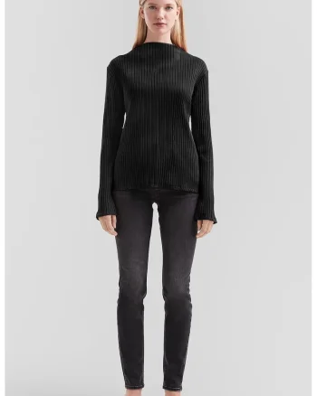 Bluza uni striata, Negru
