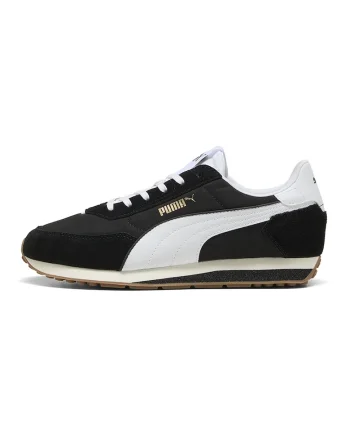 Pantofi sport St Miler de plasa cu garnituri de piele intoarsa, Alb/Negru