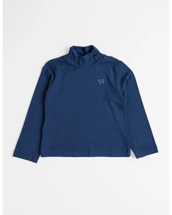 Bluza cu guler scurt, Bleumarin