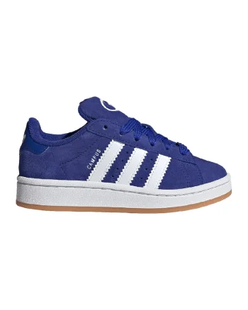 Pantofi sport Campus 00s din piele intoarsa, Alb/Albastru indigo