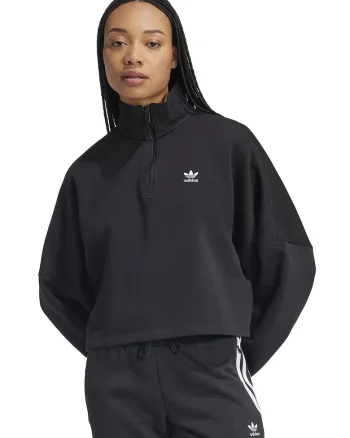 Bluza de trening supradimensionata cu fenta cu fermoar, Gri antracit
