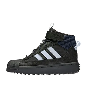Pantofi sport high-top cu velcro Superstar Winter Trek, Negru