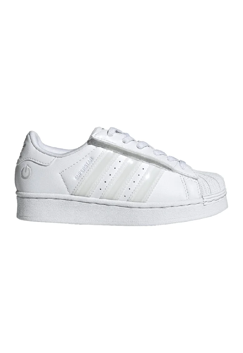 Pantofi sport din piele ecologica cu lumini LED Superstar, Alb murdar