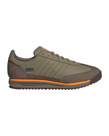 Pantofi sport din piele si piele intoarsa SL 72, Maro/Verde masliniu