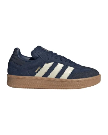 Pantofi sport din piele intoarsa Samba, Albastru ultramarin/Alb murdar