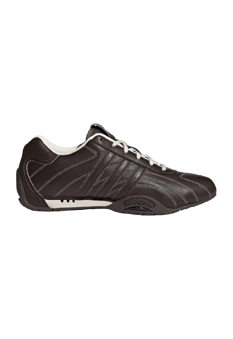 Pantofi sport din piele cu cusaturi contrastante Adiracer, Maro inchis