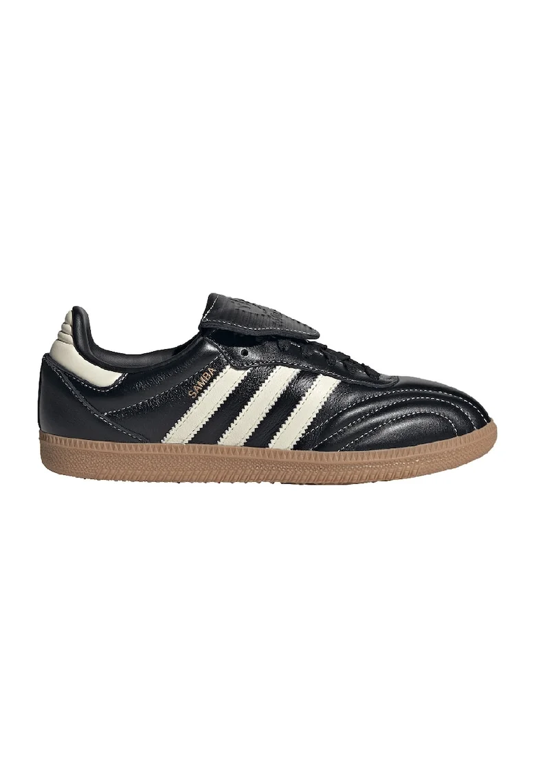 Pantofi sport din piele cu garnituri contrastante Samba, Negru/Alb murdar