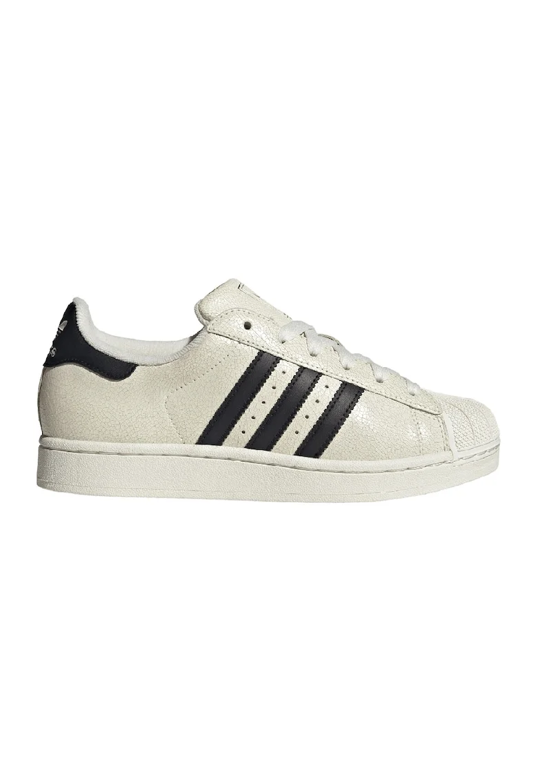 Pantofi sport din piele cu aspect retro Superstar II, Negru/Alb murdar