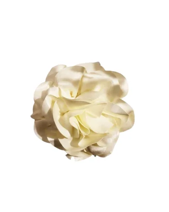 Brosa tip floare supradimensionata, alb unt, Balzer C12
