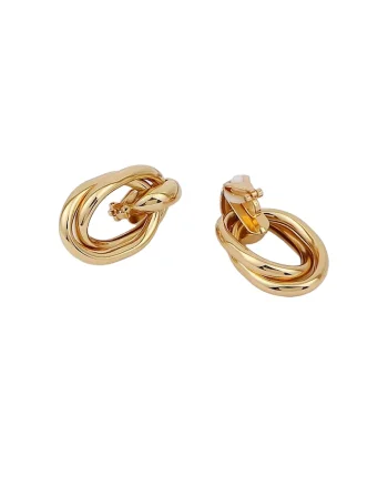 Cercei aurii, cu clips si nod, Elisabeta C3,