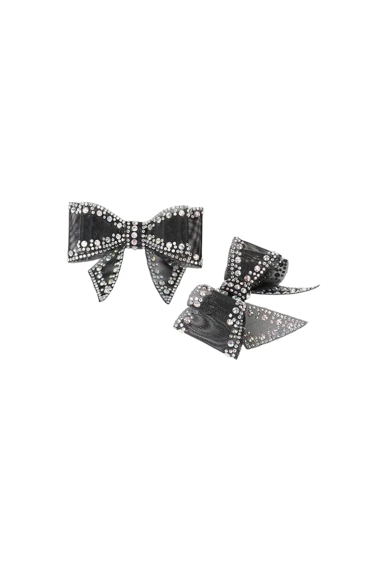 Set 2 brose, negre, pentru pantofi, cu pietre, Pan C6
