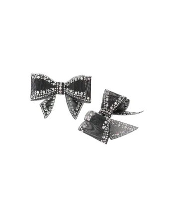 Set 2 brose, negre, pentru pantofi, cu pietre, Pan C6