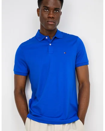 Tricou polo regular fit din bumbac, Albastru inchis