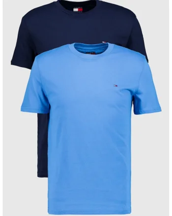 Set de tricouri slim fit din bumbac - 2 piese, Albastru