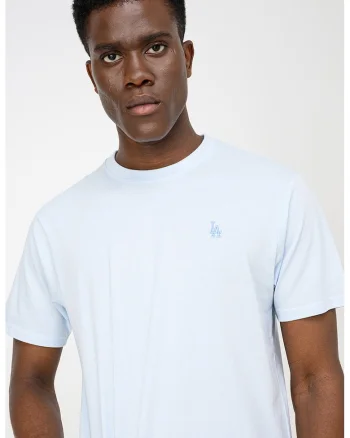 ’47, Tricou din bumbac cu model uni Losdod Base Runner, Albastru pastel
