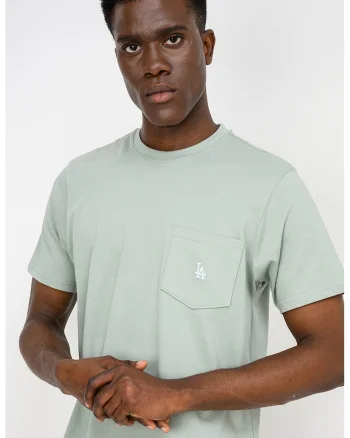 ’47, Tricou cu buzunar aplicat Losdod Micro, Verde deschis