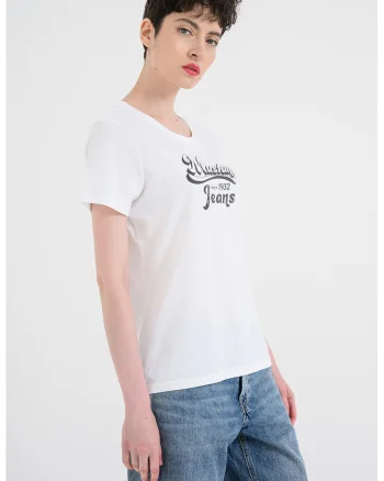 Tricou cu imprimeu logo Alma, Alb