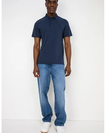 Tricou polo slim fit Palco, Albastru inchis