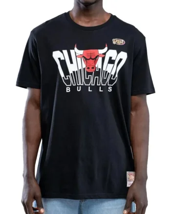 Tricou cu cu imprimeu text Nba Retrodome Chicago Bulls