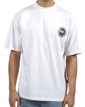 Tricou supradimensionat cu imprimeu pe partea din spate