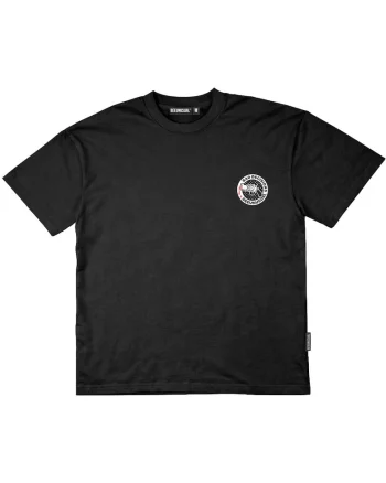 Tricou supradimensionat din bumbac cu imprimeu pe partea din spate