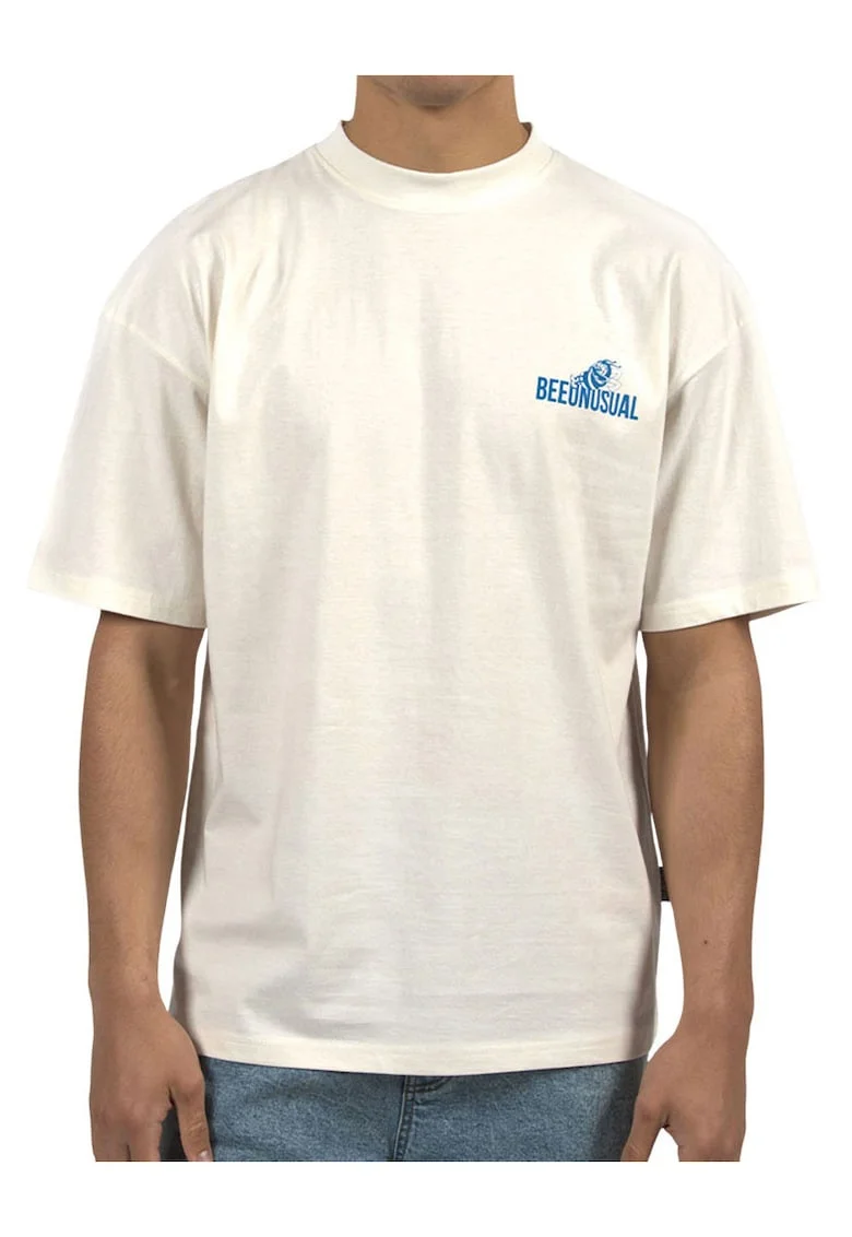 Tricou supradimensionat din bumbac cu imprimeu grafic pe partea din spate