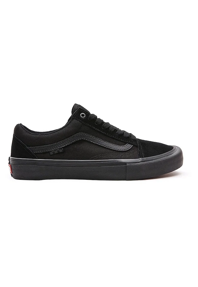 Pantofi sport cu profil jos din piele intoarsa si panza