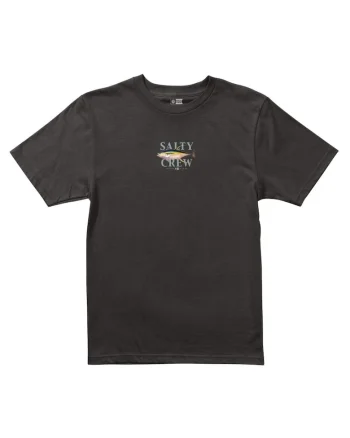Tricou din bumbac cu decolteu la baza gatului si imprimeu grafic