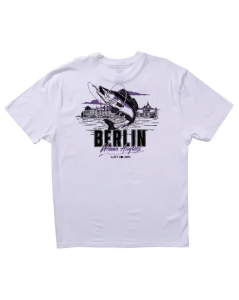 Tricou cu decolteu la baza gatului si logo grafic frontal