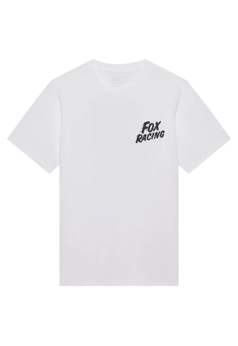 Tricou cu decolteu la baza gatului si imprimeu logo
