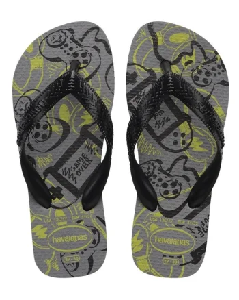 Papuci flip-flop de cauciuc cu bareta separatoare si logo in relief