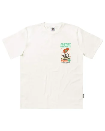 Tricou din bumbac organic cu imprimeu pe partea din spate si croiala regular fit