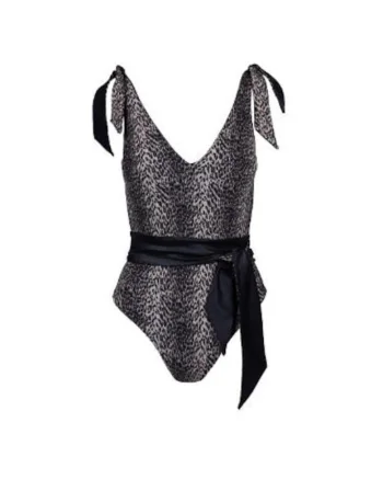 costum de baie intreg reversibil cu decolteu fata si spate in V, Multicolor