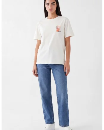 Tricou cu imprimeu Tokyo pe spate Vision, Portocaliu dovleac