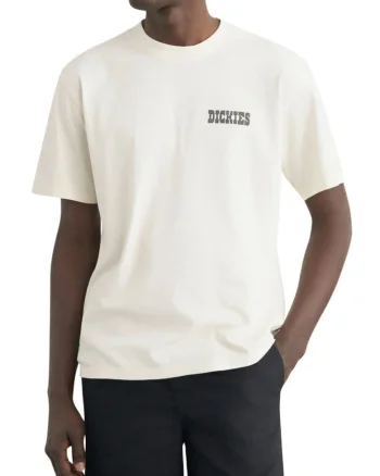 tricou cu logo spate, Bej