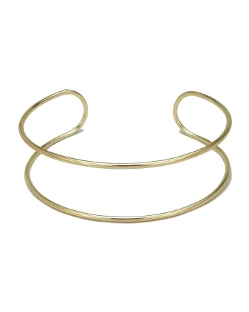 Colier choker, auriu, in 2 straturi, Gusta C11,
