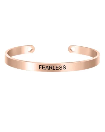 Bratara ajustabila, aurie, gravata Fearless P2,  Auriu rose