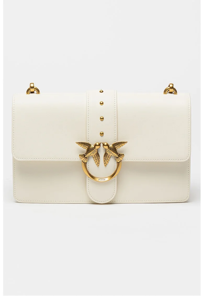 Geanta piele Love Classic - 66497, Alb murdar, 16 x 27 x 7 CM