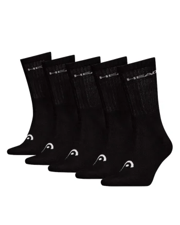 , Set de sosete lungi unisex - 5 perechi, Negru