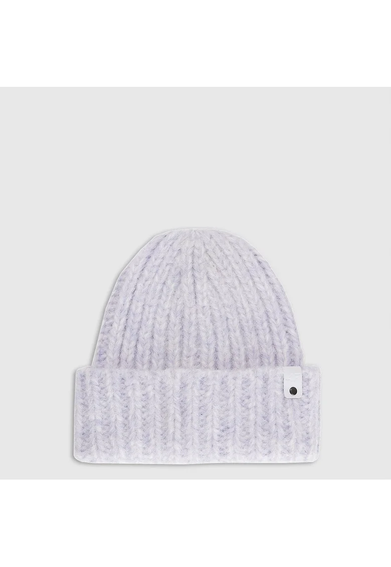 Caciula dama  violet, uni, stil sportiv, sezon toamna-iarna