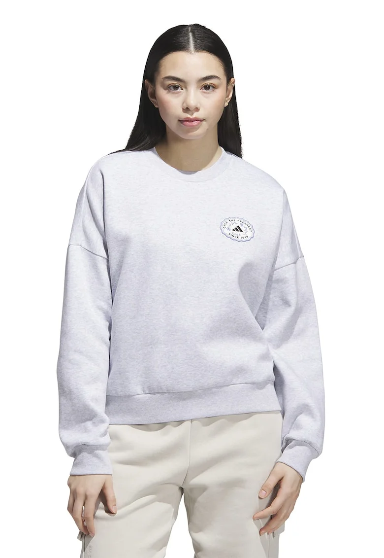 Bluza de trening lejera cu imprimeu logo pe partea din spate, Rosu/Gri deschis
