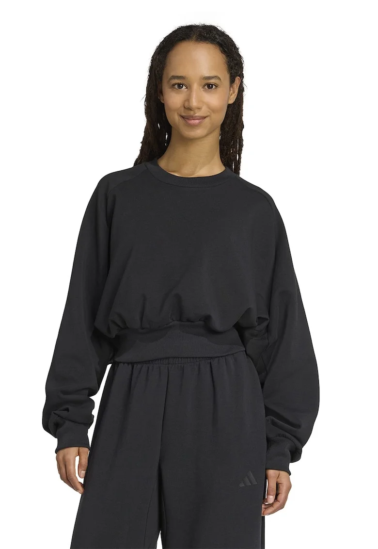 Bluza de trening din amestec de modal cu croiala lejera Soft Lux, Negru