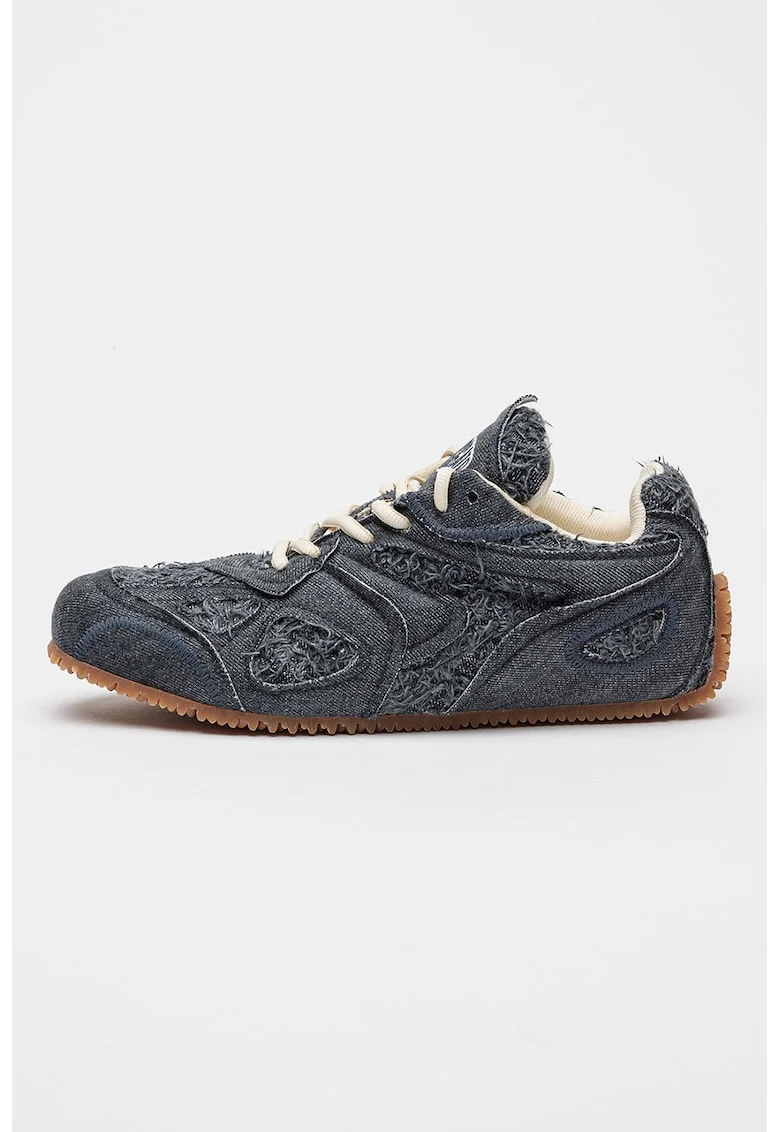 Pantofi sport din denim cu aspect texturat Slow, Gri inchis