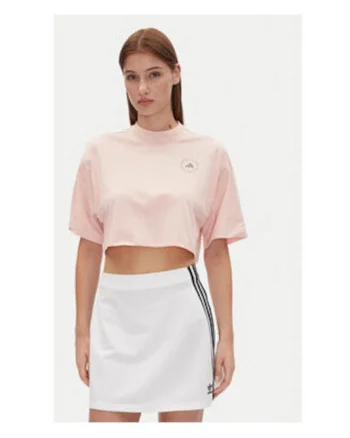 Tricou crop cu logo