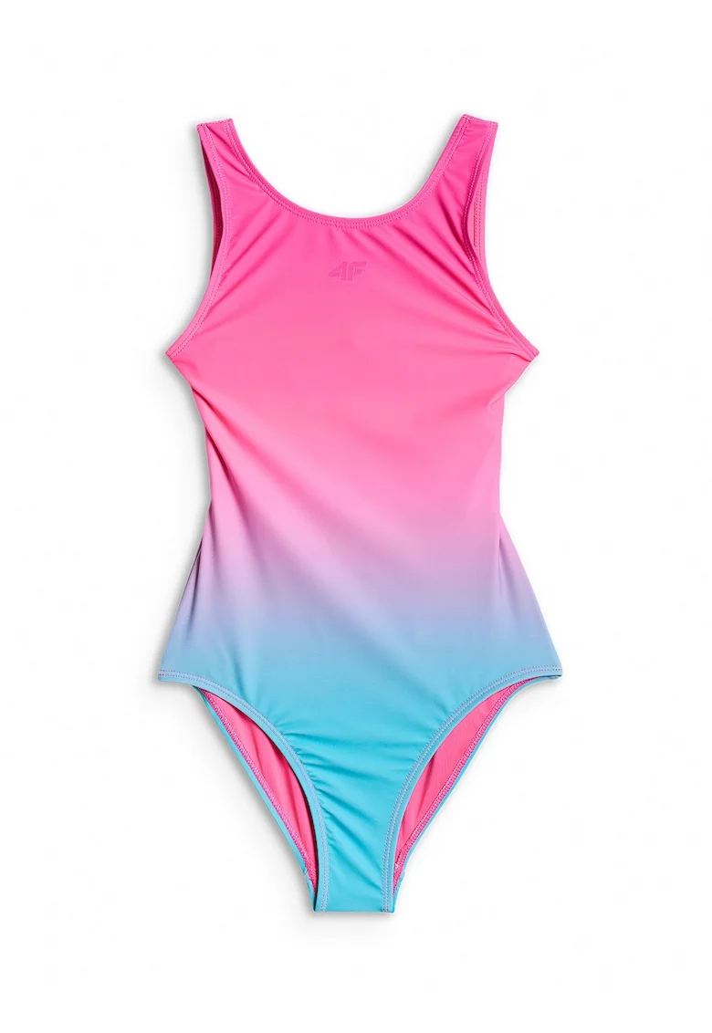 Costum de baie intreg pentru fete  multicolor, uscare rapida, bretele fara reglare, poliester|elastan