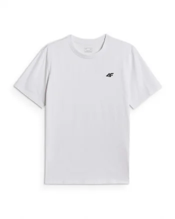 Tricou barbati,  simplu, alb, din bumbac
