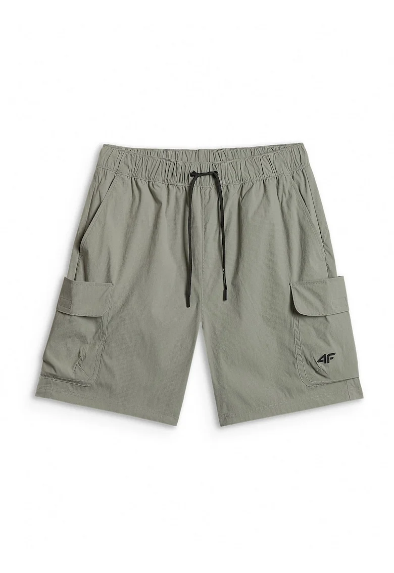 Pantaloni scurti barbati,  kaki, impermeabil, sistem extins de buzunare