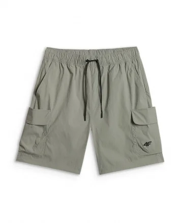 Pantaloni scurti barbati,  kaki, impermeabil, sistem extins de buzunare